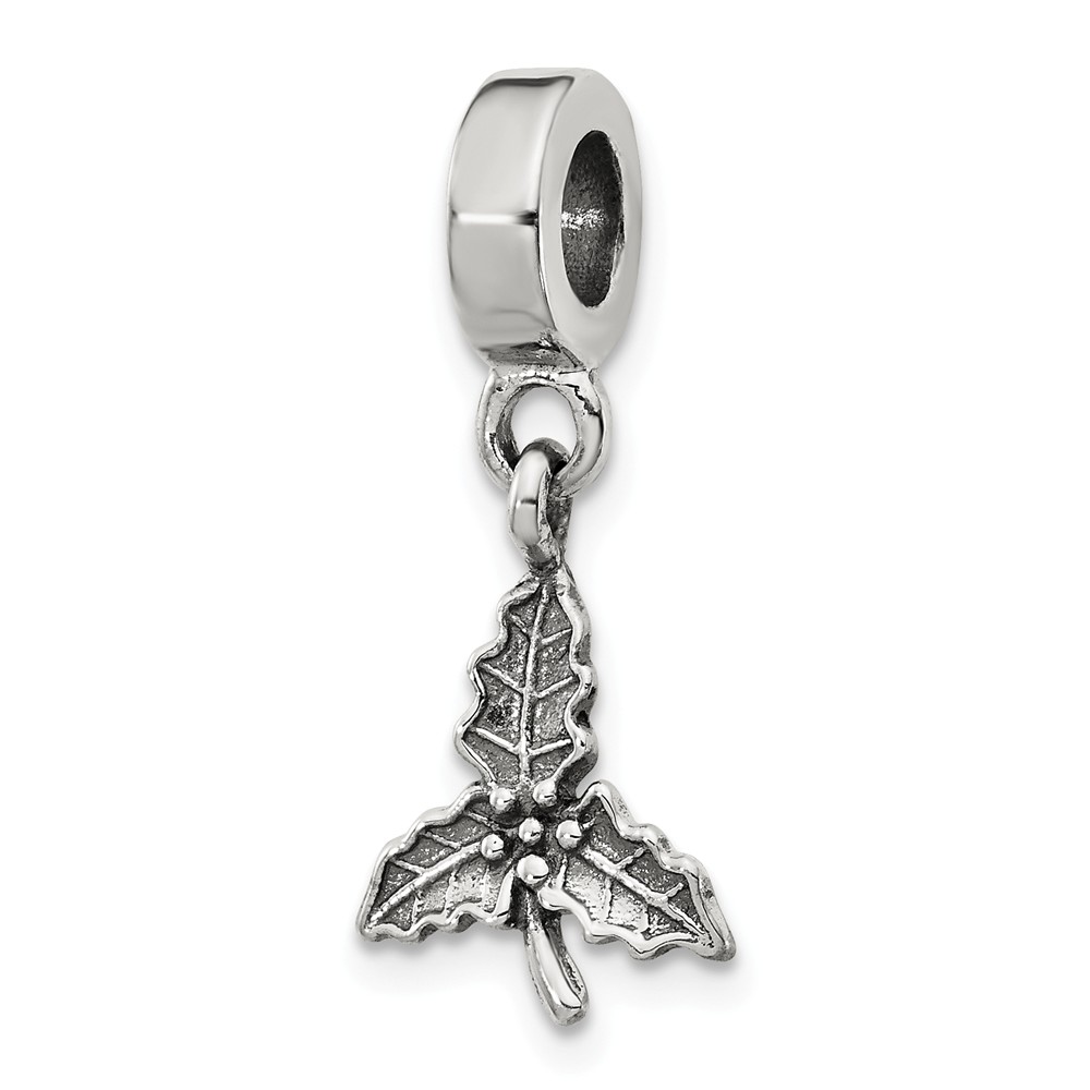 10k Yellow Gold Holly Charm Charms for Bracelets and Necklaces 10k Yellow Gold Holly Charm Charms for Bracelets and Necklaces